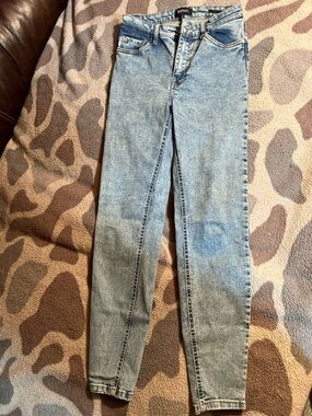 Buffalo David Bitton Light Blue High-Rise Straight Jeans